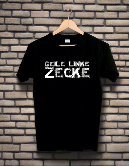 T-Shirt Jack & Jones "Geile linke Zecke" bedruckt mittels hochwertigem Siebdruck