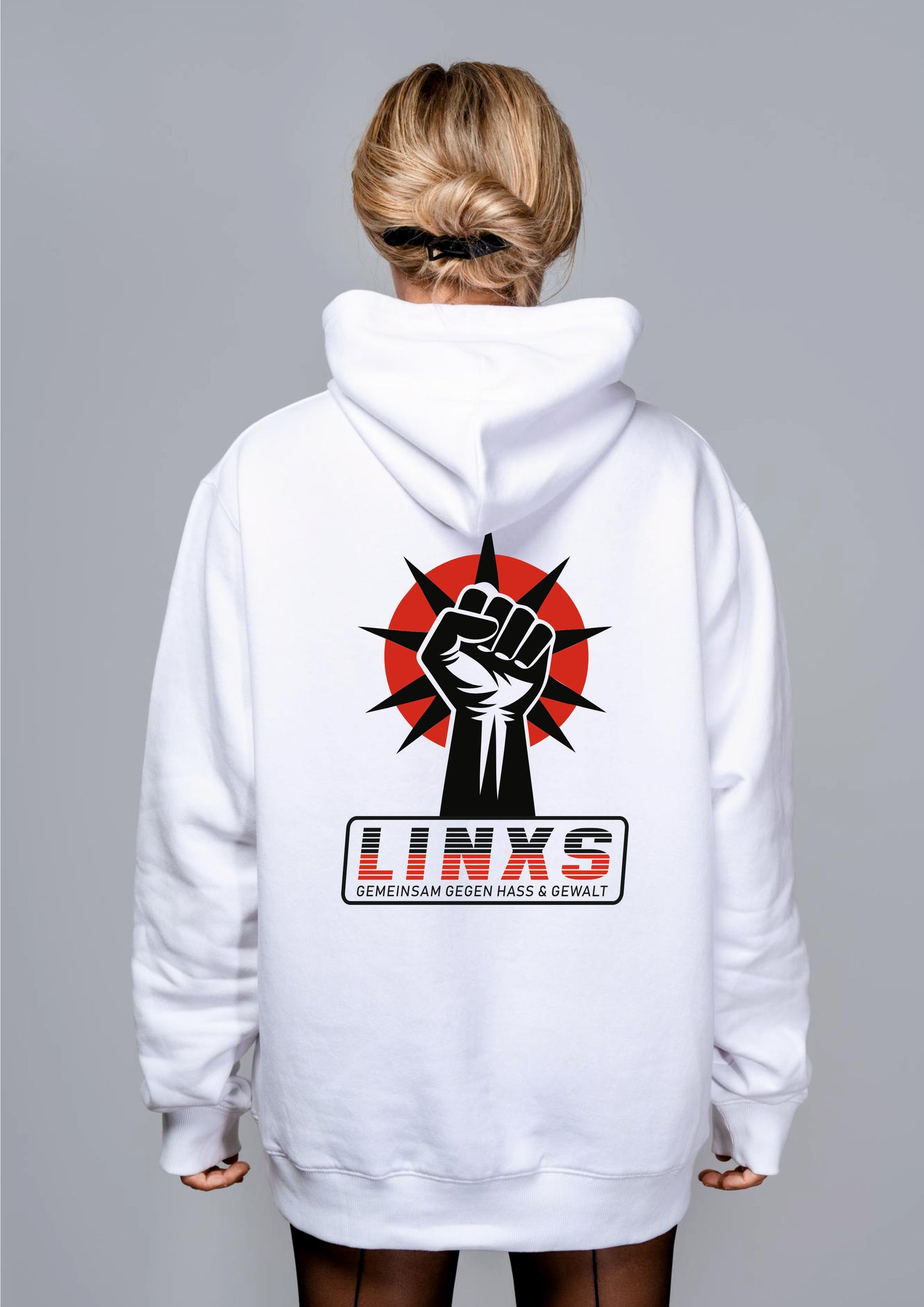 Hoddie Jack & Jones "LINXS" bedruckt mittels hochwertigem Siebdruck