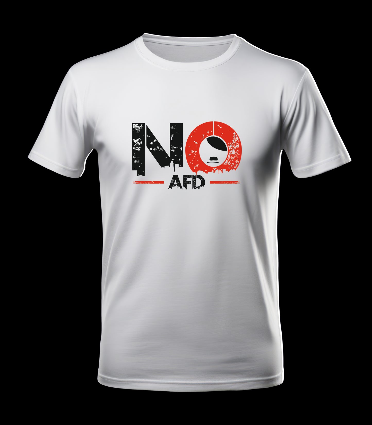 T-Shirt "NO AFD" bedruckt mittels hochwertigem Siebdruck