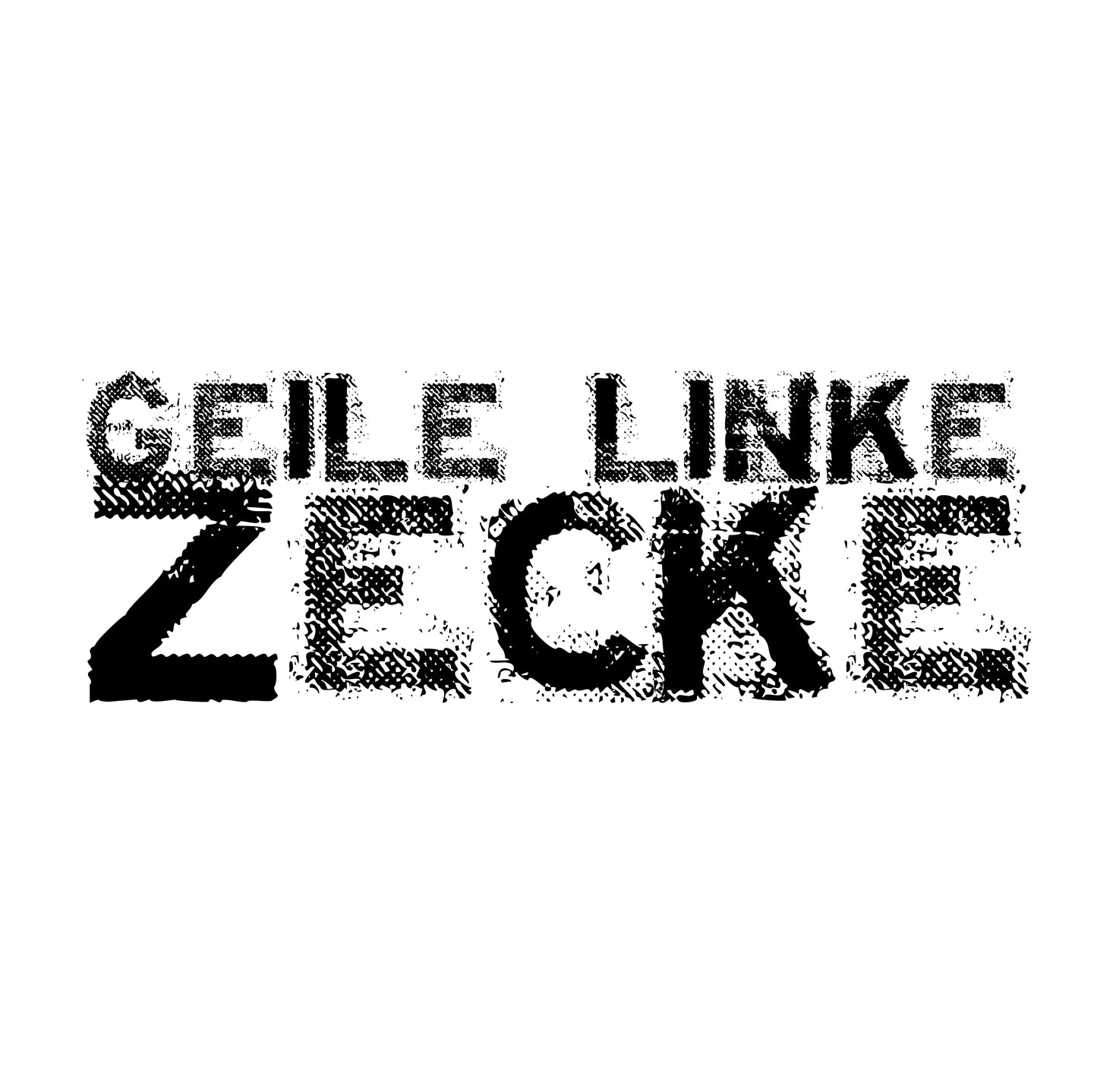 T-Shirt Jack & Jones "Geile linke Zecke" bedruckt mittels hochwertigem Siebdruck