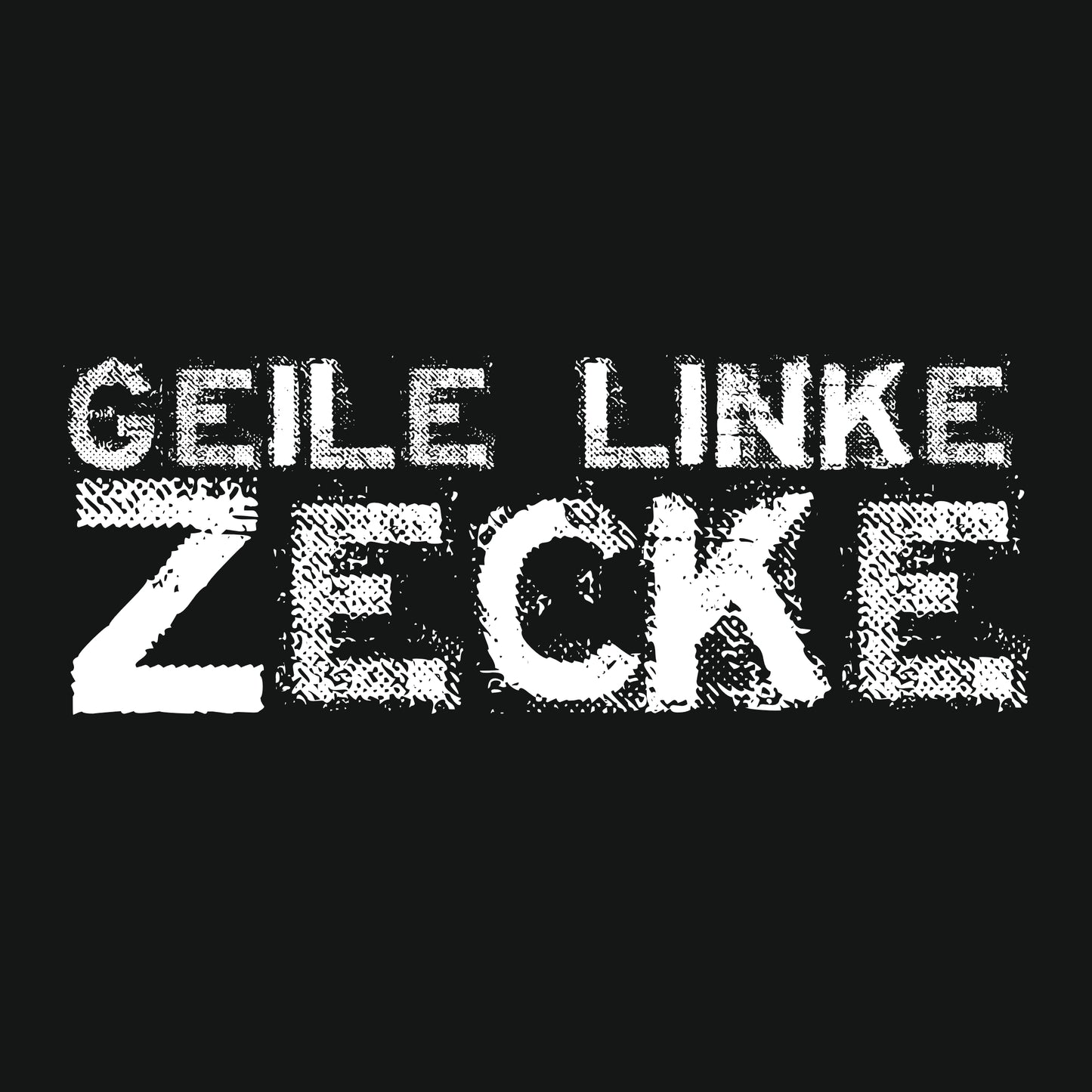 T-Shirt Jack & Jones "Geile linke Zecke" bedruckt mittels hochwertigem Siebdruck